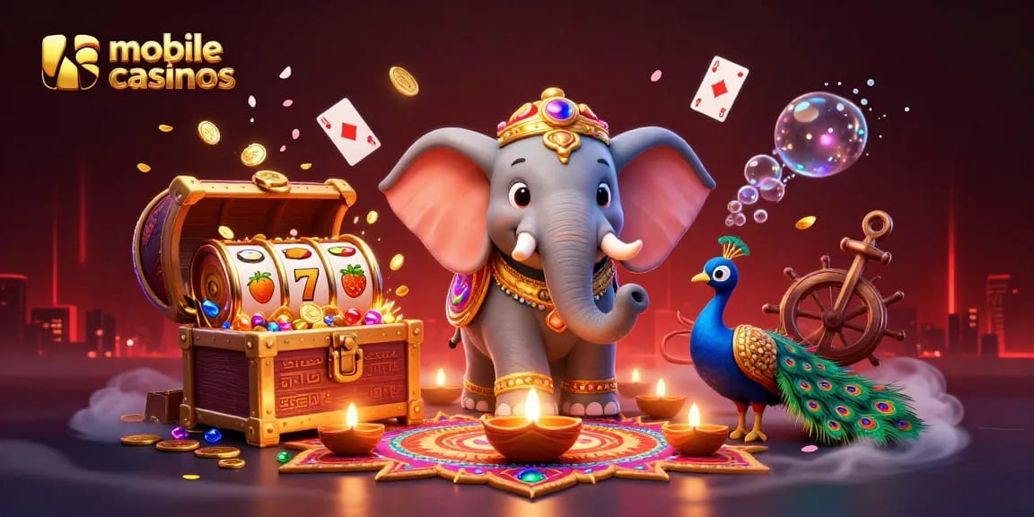 Engage with mobile casinos through an ultra-detailed 3D illustration showcasing vibrant classic slot elements.