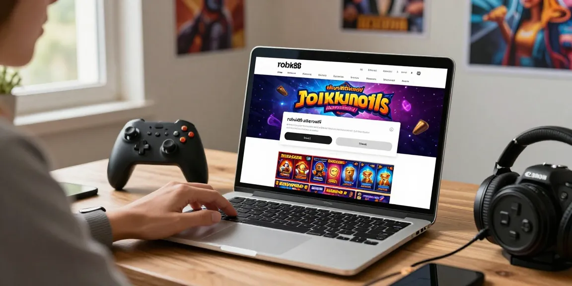 Exploring the rokok88 alternatif online shopping experience with a vibrant gaming interface.