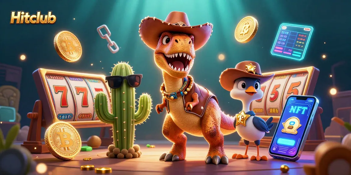 Experience thrilling gameplay at Hitclub with vibrant slot elements and cartoon characters.