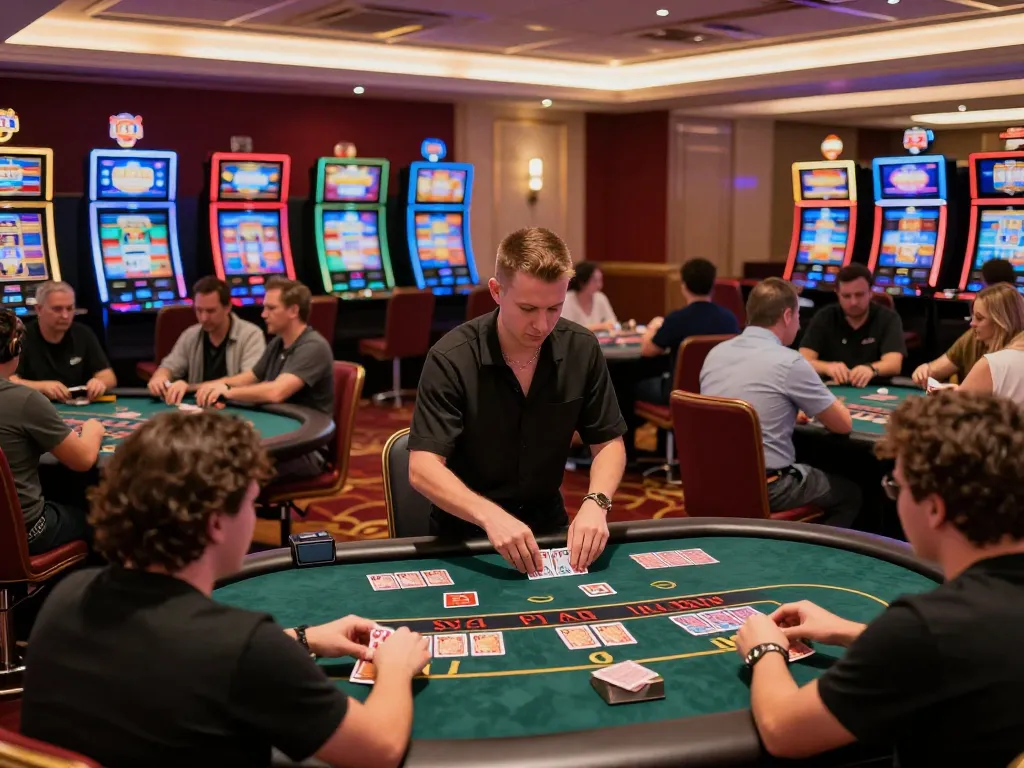 Players enjoying a blackjack game at Jun88 casino, showcasing strategic gameplay and engaging atmosphere.