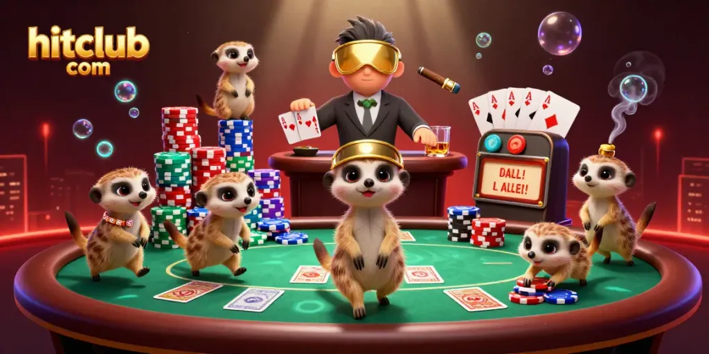 Engage with the excitement of hitclub com as meerkats operate a vibrant casino scene.