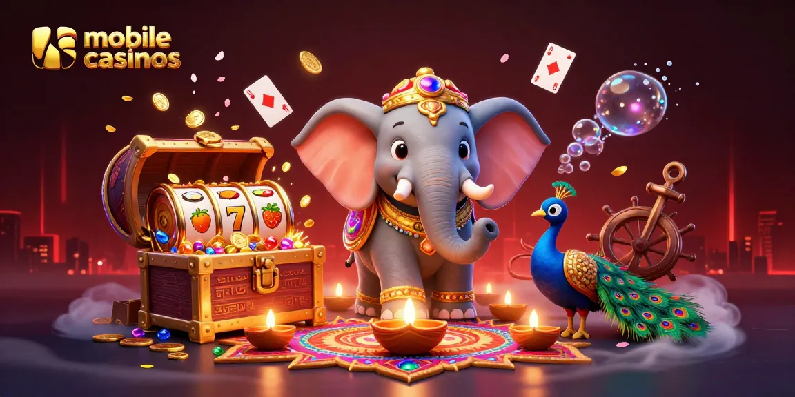 Engage with mobile casinos through an ultra-detailed 3D illustration showcasing vibrant classic slot elements.