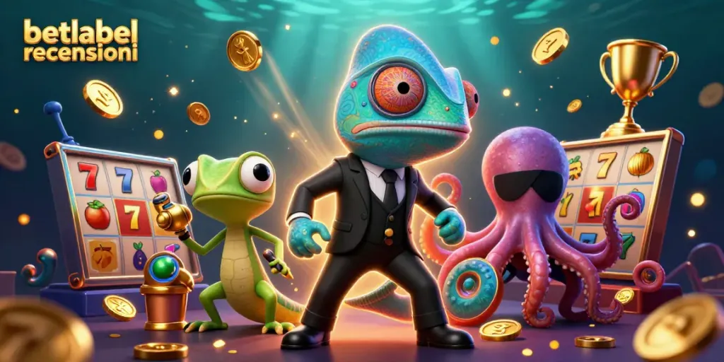 Experience the thrilling action of betlabel recensioni in this vibrant 3D casino scene.