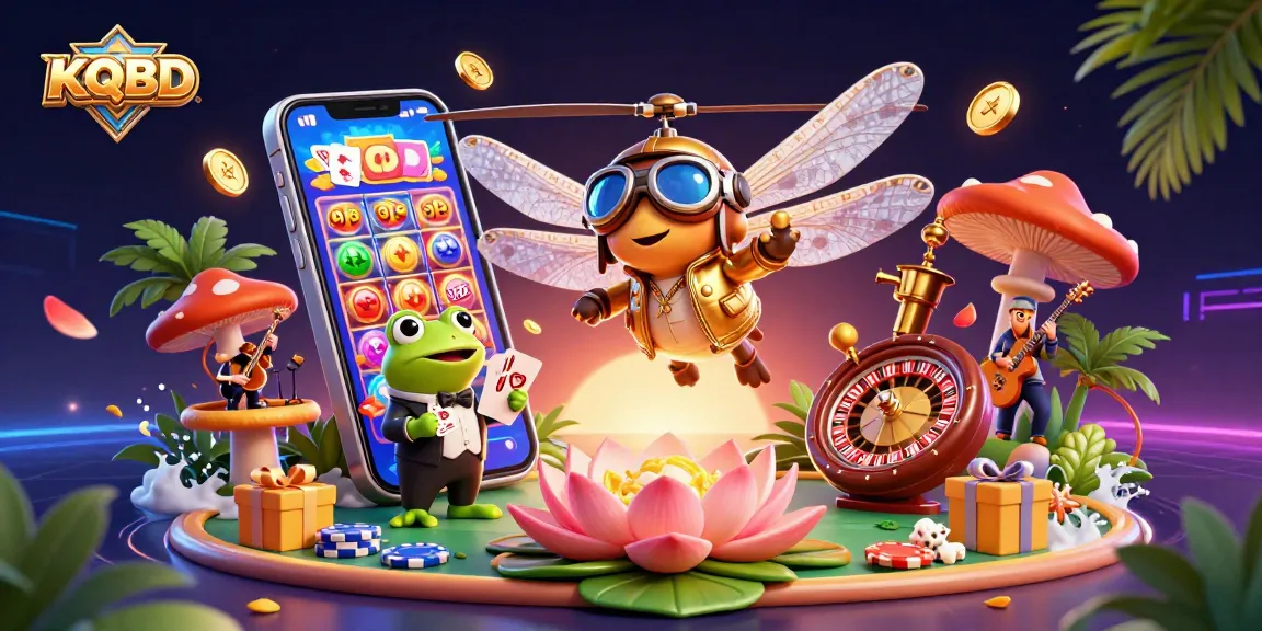 KQBD provides vibrant visuals of a casino scene with immersive characters and dynamic gaming elements.