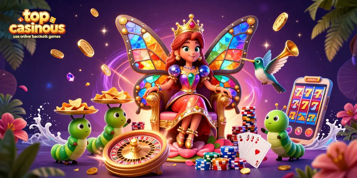 Experience the thrill of top casinous usa online blackjack games with vibrant characters and casino elements.