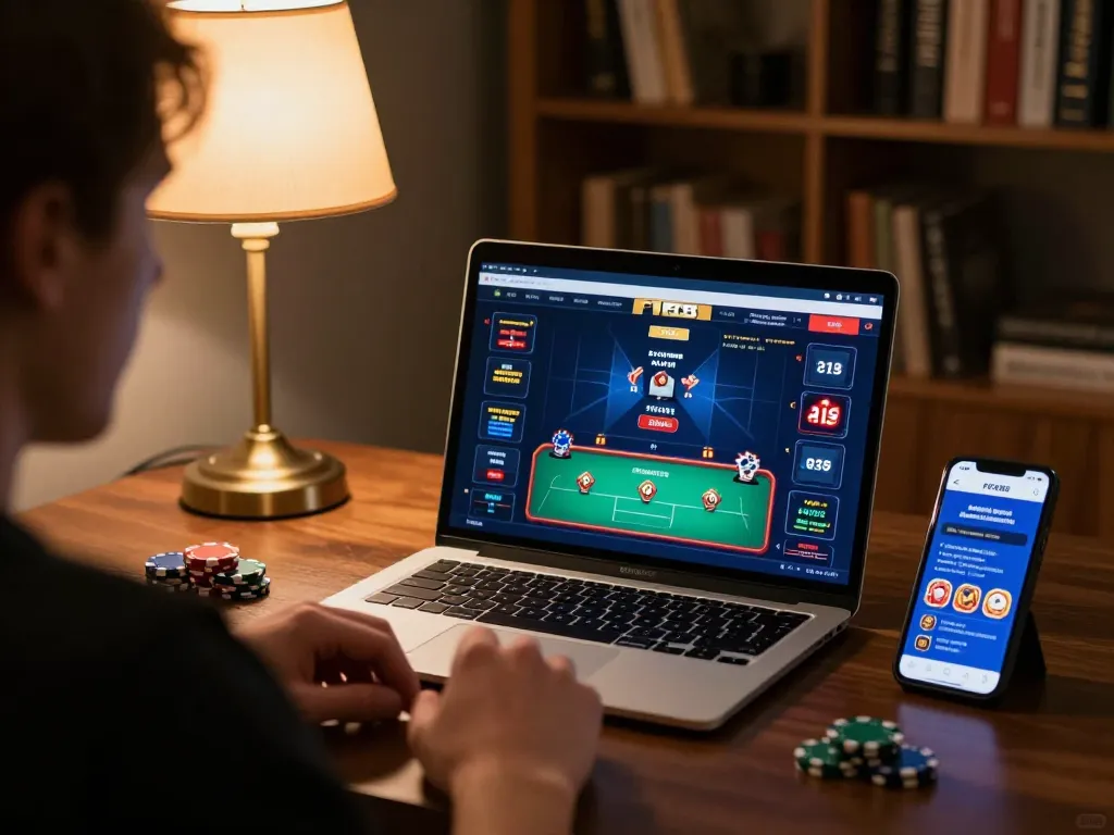 F168 player strategizing during online poker with engaging gameplay interface on display