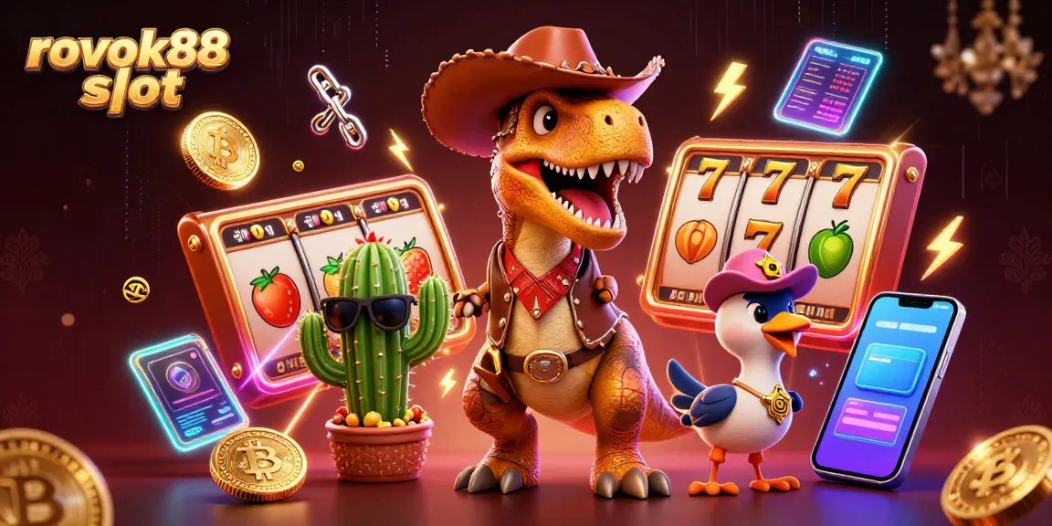 Spin the reels with rokok88 slot in a vibrant 3D scene showcasing animated casino elements.