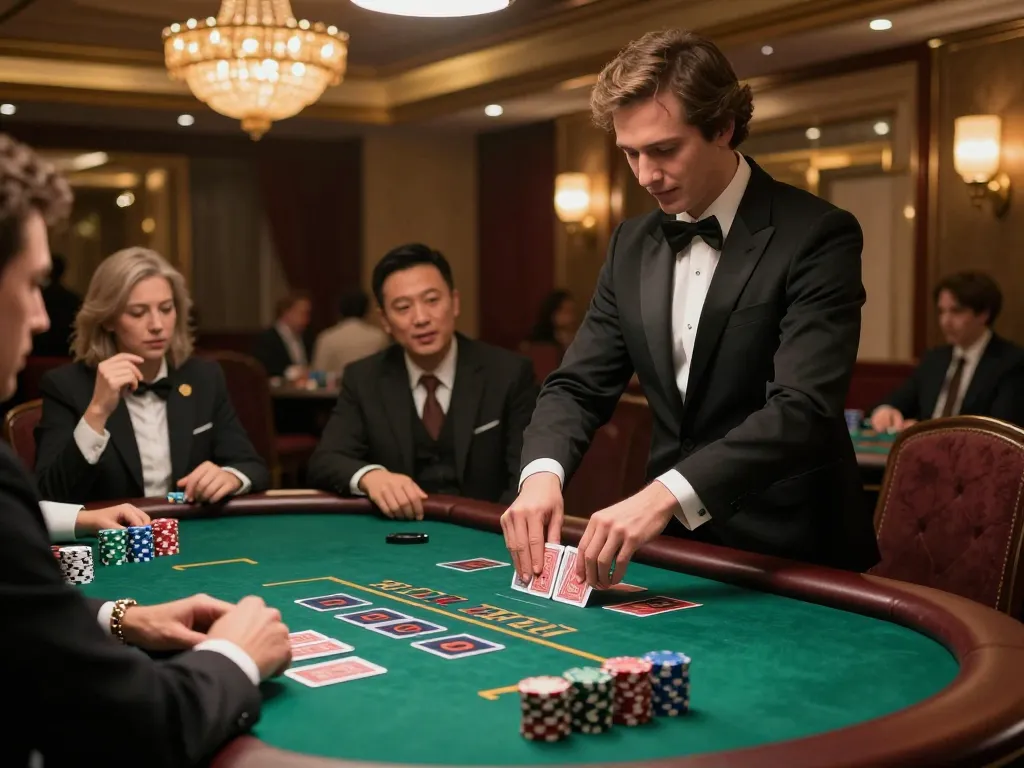 go88 blackjack players enjoy a luxurious casino atmosphere with strategic gameplay.