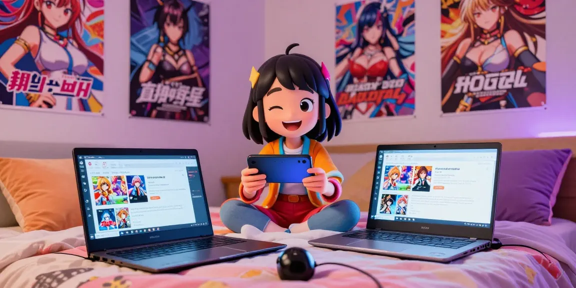 Interactive scene showcasing a player enjoying a hentai game with animated characters and vibrant visuals.